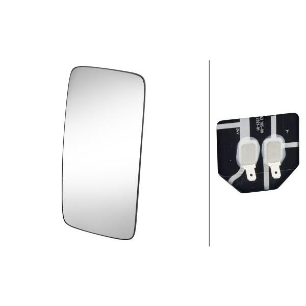 HELLA 9MX563716-032 Side Mirror Glass