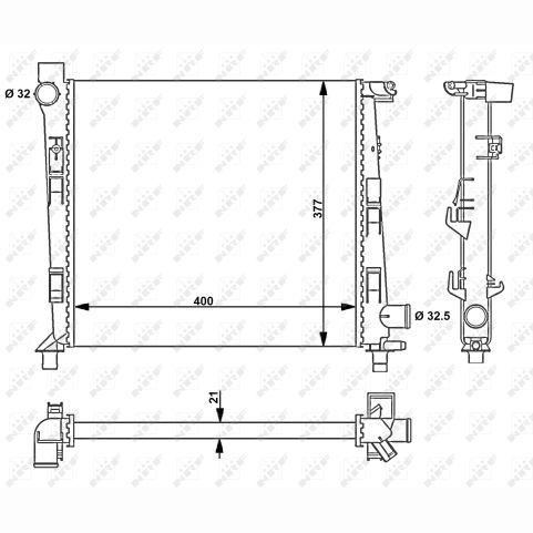 NRF NRF54717 Engine Radiator