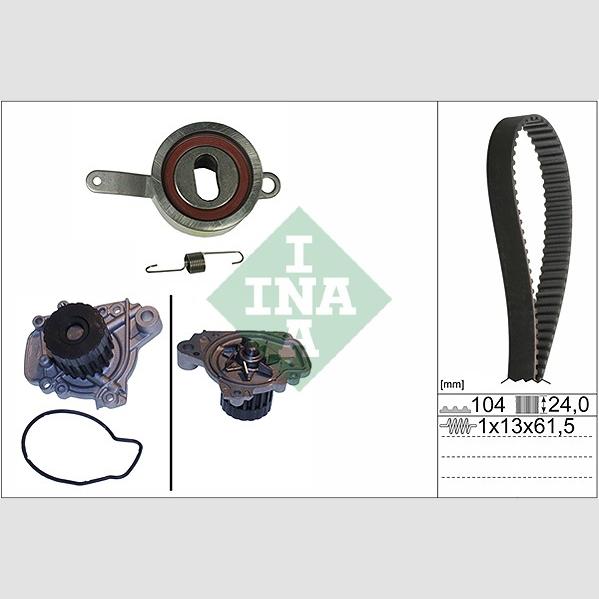 INA 530031430 Water Pump & Timing Belt Kit