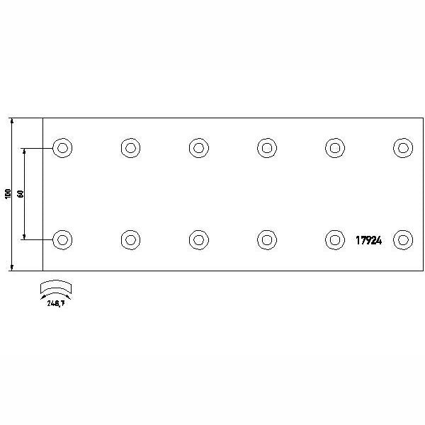 OE VW 1T0711951B Handbrake Cable Conversion Kit