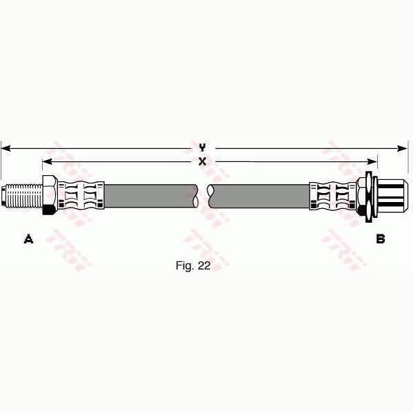 TRW MOTO PHB199 Brake Hose