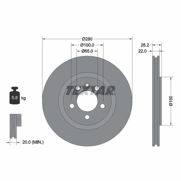 WABCO 8977511904 Brake Caliper Guide Bellow