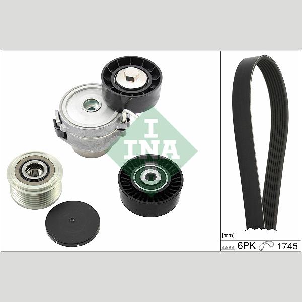 INA 529051820 V-Ribbed Belt Set