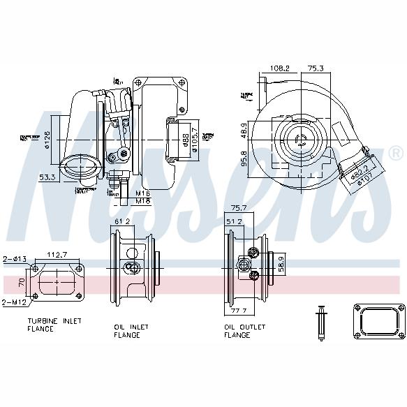 NISSENS NIS93727 Turbocharger