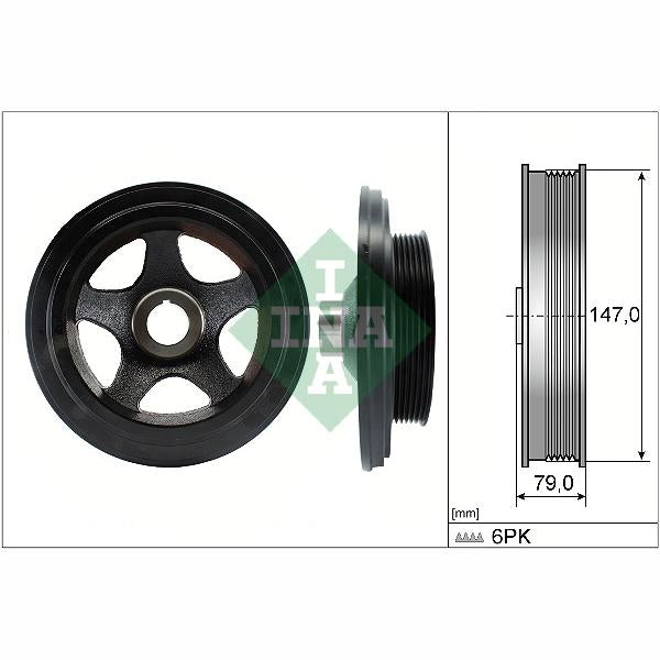 INA 544014210 Crankshaft Belt Pulley