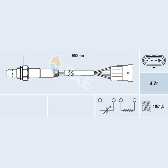 FAE AE77219 Lambda Sensor
