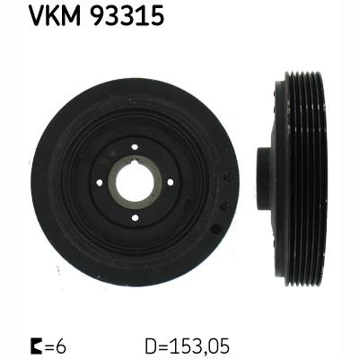 SKF VKM93315 Crankshaft Belt Pulley