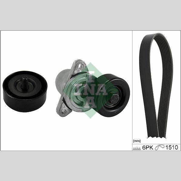 INA 529021510 V-Ribbed Belt Set