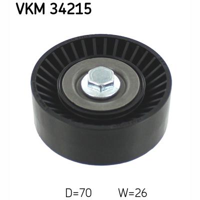 SKF VKM34215 V-Ribbed Belt Deflection/Guide Pulley