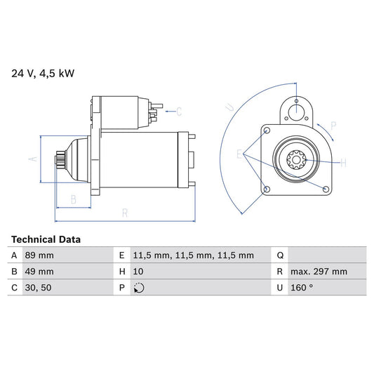 BOSCH 0986022940 Starter