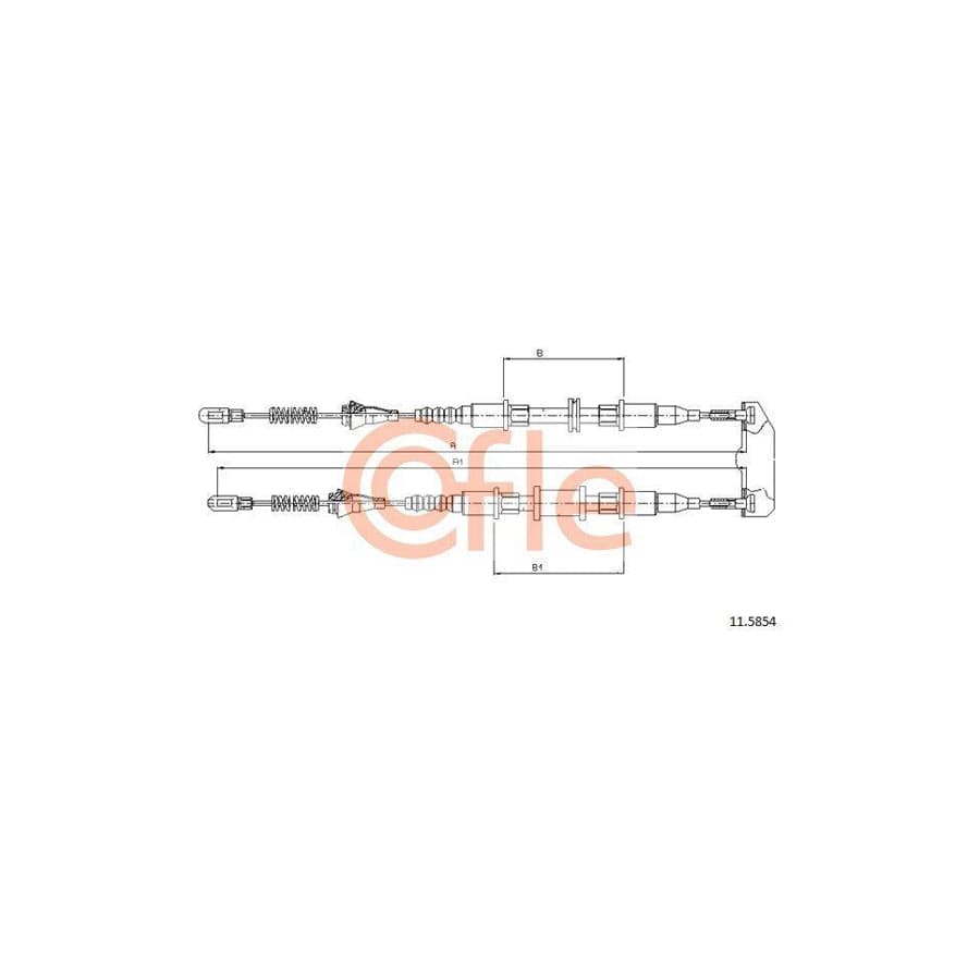 Cofle 92.11.5854 Hand Brake Cable