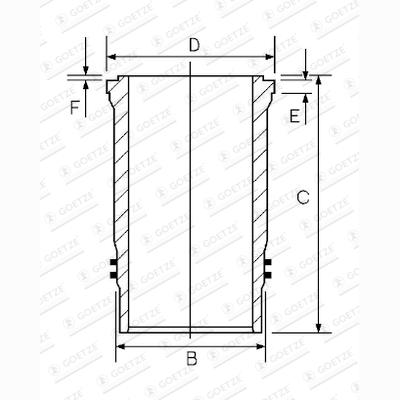 GOETZE 15-458580-00 Cylinder Liner