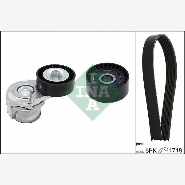 INA 529031210 V-Ribbed Belt Set