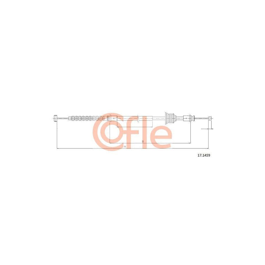 Cofle 92.17.1459 Hand Brake Cable for Toyota Hilux VI Pickup
