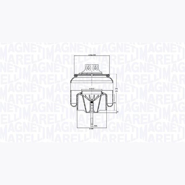 MAGNETI MARELLI 030607020273 Compressed-Air System Air Tank