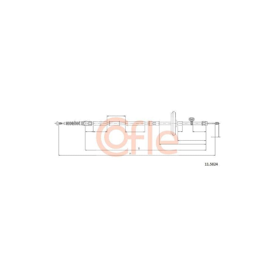 Cofle 11.5824 Hand Brake Cable