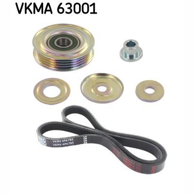 SKF VKMA63001 V-Ribbed Belt Set