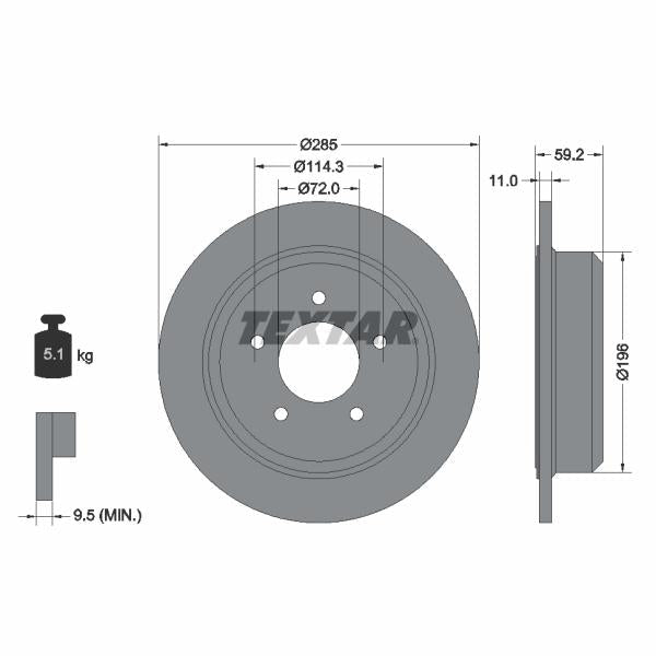 WABCO 9121259202 Brake Caliper Guide Bellow