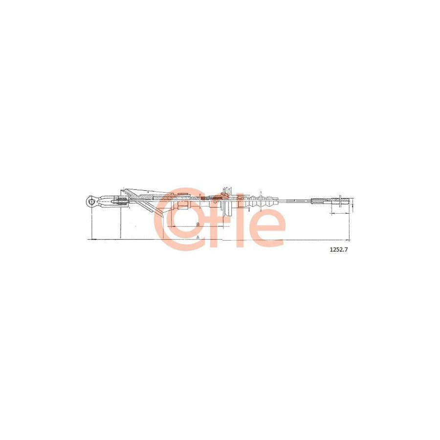Cofle 92.1252.7 Clutch Cable for Fiat Uno Hatchback (146)