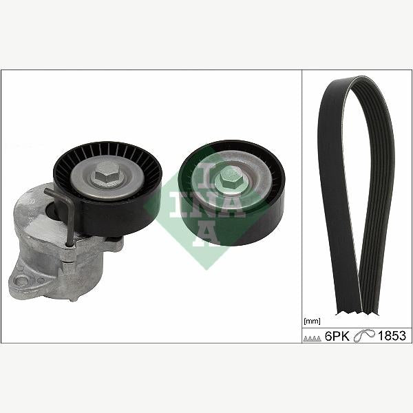 INA 529035110 V-Ribbed Belt Set