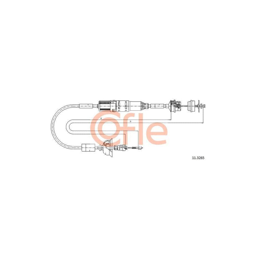 Cofle 11.3265 Clutch Cable for Peugeot 405