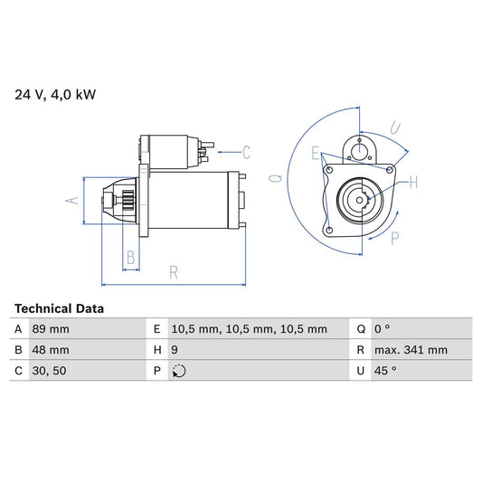 BOSCH 0986011280 Starter