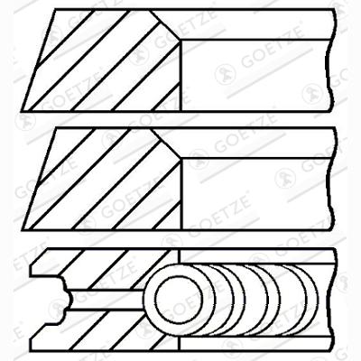 GOETZE 08-320600-10 Piston Ring Kit