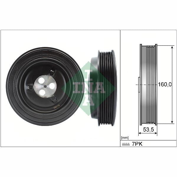 INA 544013210 Crankshaft Belt Pulley