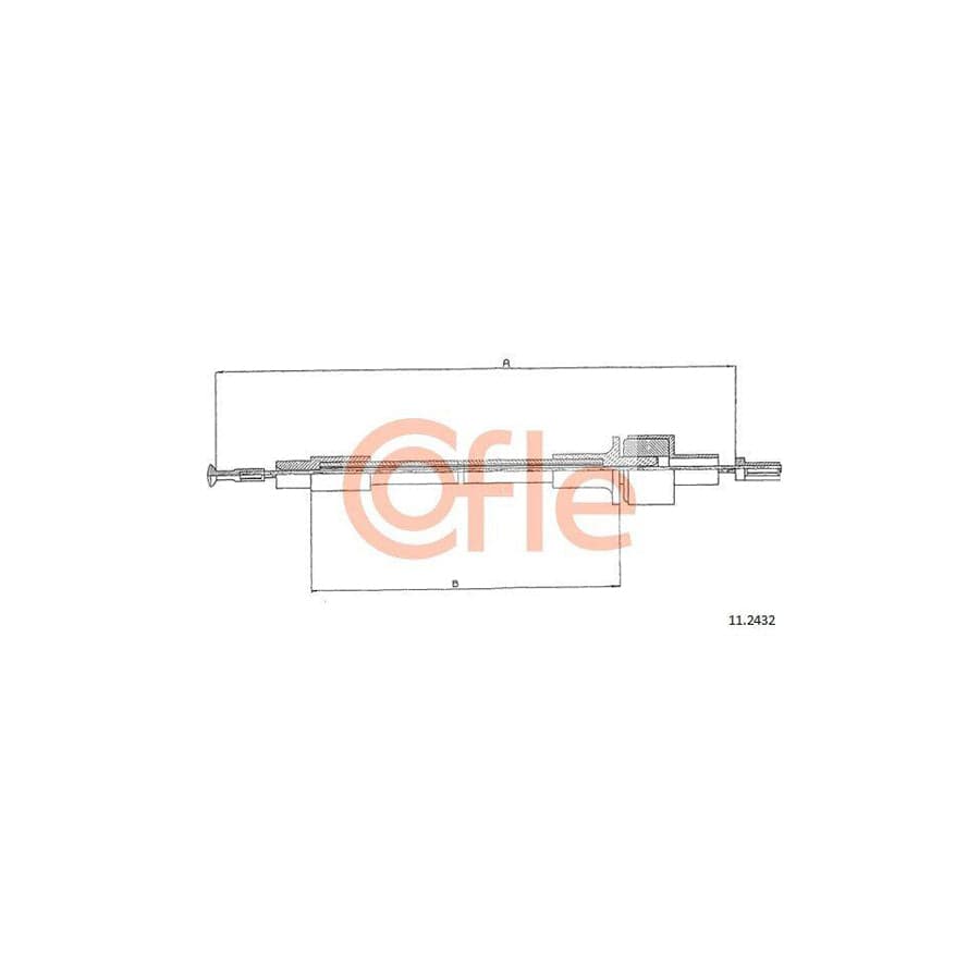 Cofle 92.11.2432 Clutch Cable for Ford Sierra