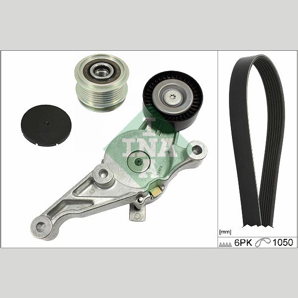 INA 529046920 V-Ribbed Belt Set
