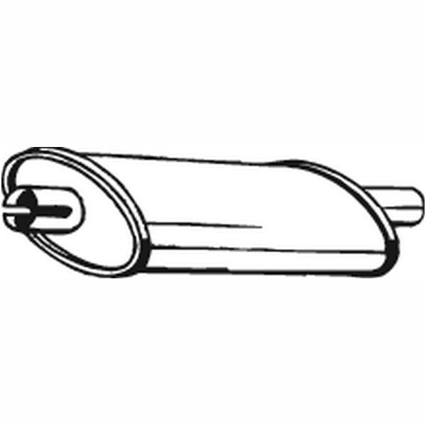 BOSAL BOS200-957 Front Muffler