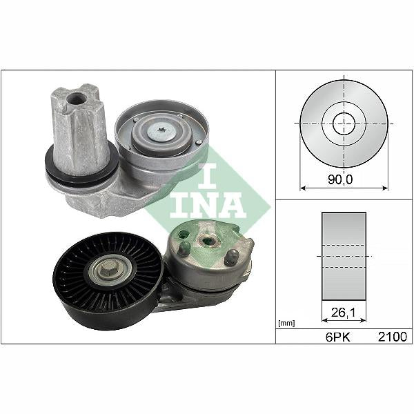 INA 529042210 V-Ribbed Belt Set