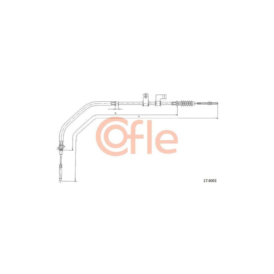 Cofle 17.6003 Hand Brake Cable for KIA Sedona
