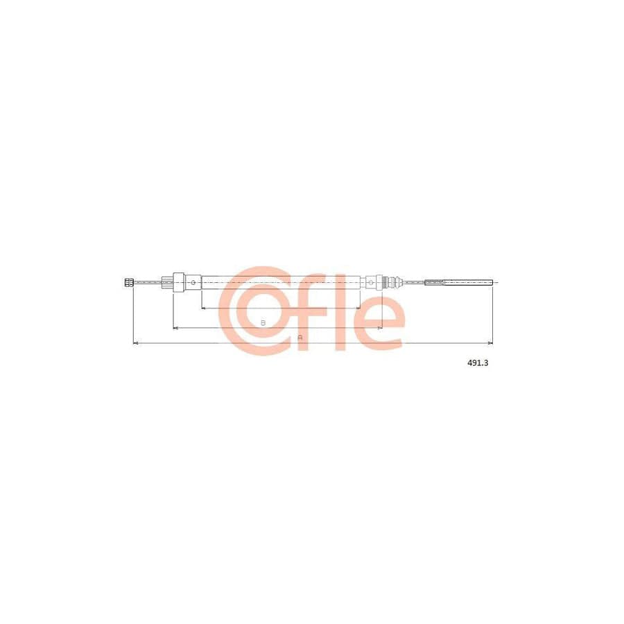 Cofle 491.3 Hand Brake Cable