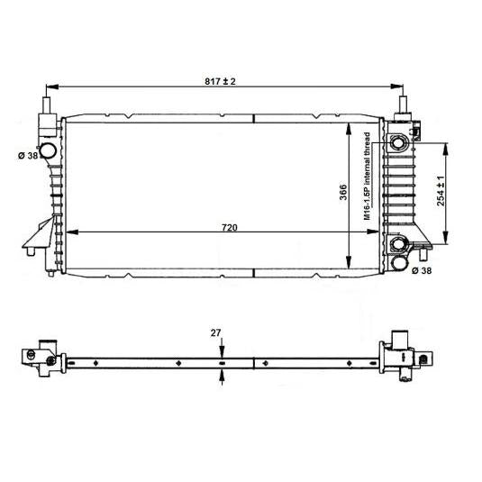 NRF NRF56045 Engine Radiator
