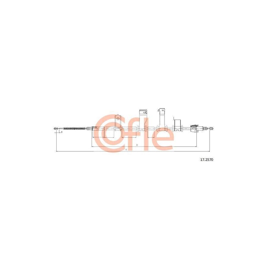 Cofle 17.2570 Hand Brake Cable