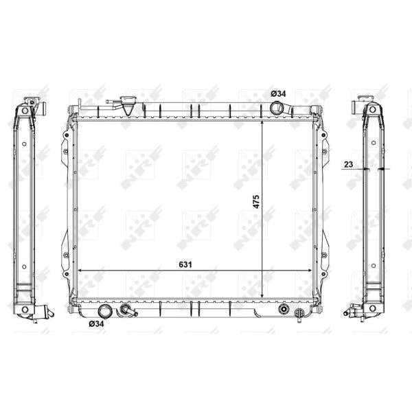 NRF NRF56119 Engine Radiator