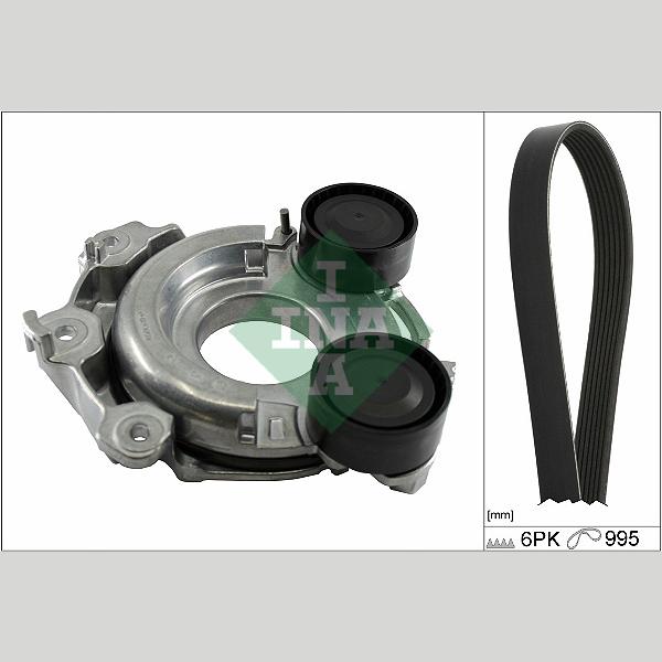 INA 529056310 V-Ribbed Belt Set