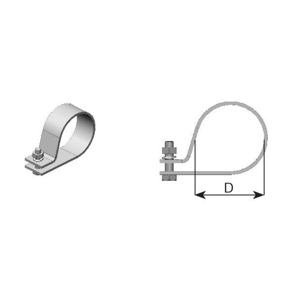 DINEX DIN99490 Exhaust System Clamping Piece