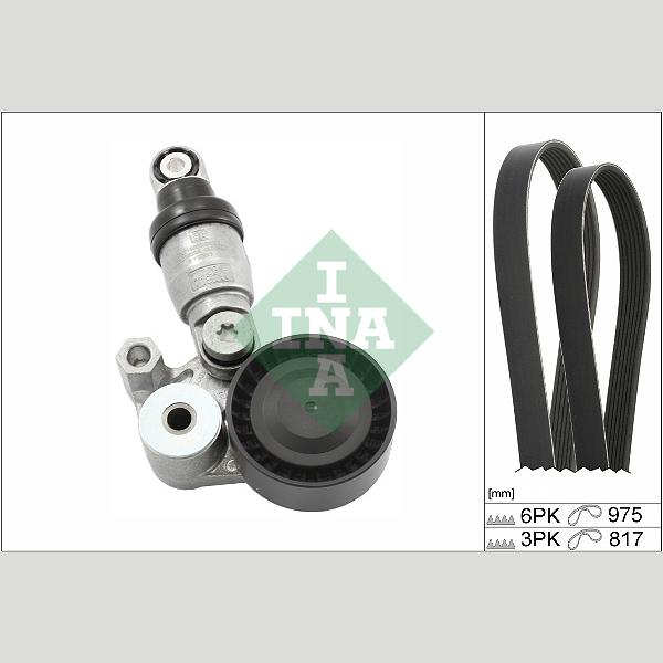 INA 529054010 V-Ribbed Belt Set
