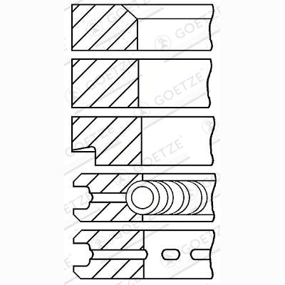 GOETZE 08-203500-10 Piston Ring Kit
