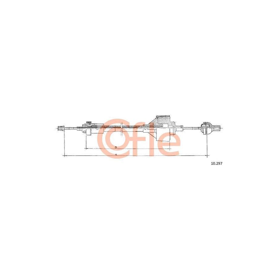 Cofle 92.10.297 Clutch Cable