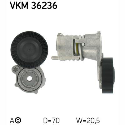 SKF VKM36236 V-Ribbed Belt Tensioner Pulley