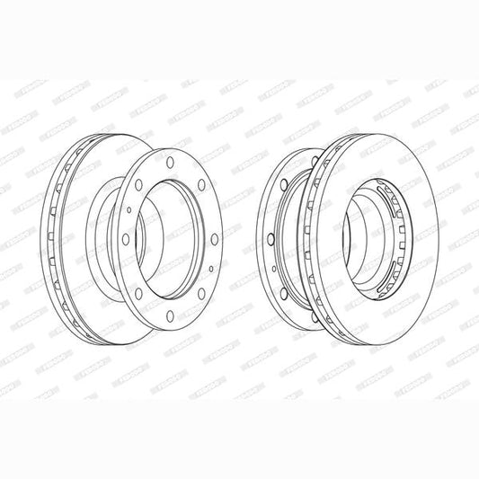 FERODO FCR238A Brake Disc