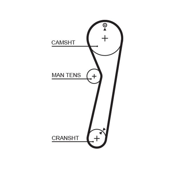 GATES GAT5029 Timing Belt