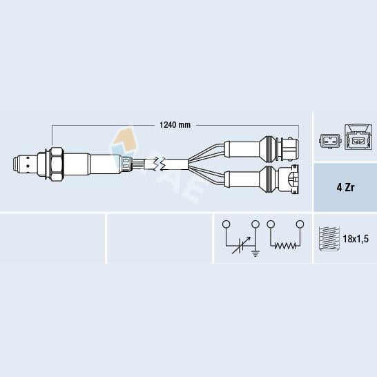 FAE AE77125 Lambda Sensor