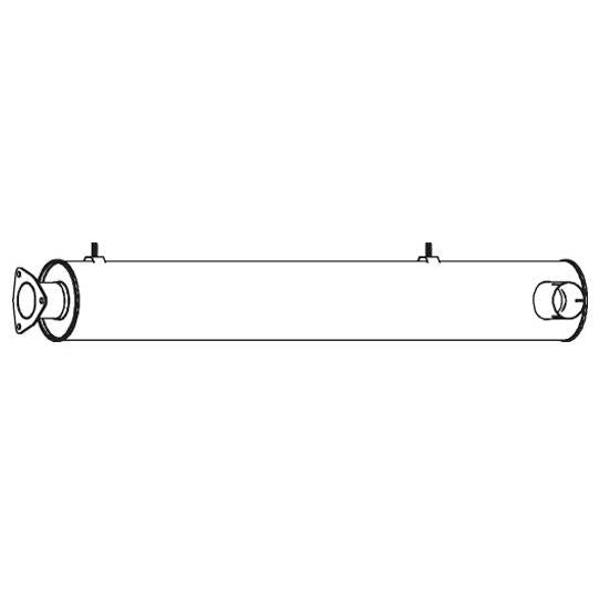 DINEX DIN64442 Centre/Rear Muffler