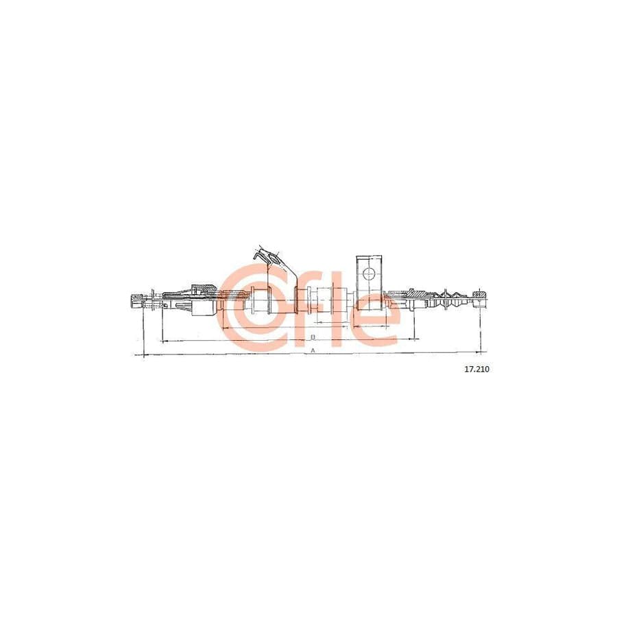 Cofle 17.210 Hand Brake Cable