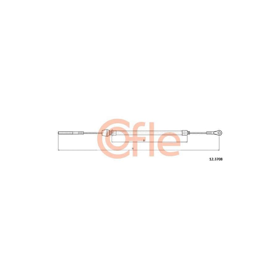 Cofle 12.3708 Hand Brake Cable for Iveco Daily