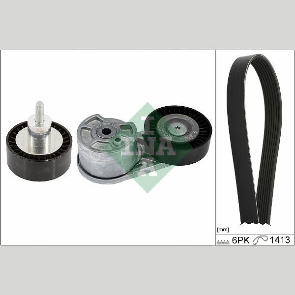 INA 529055010 V-Ribbed Belt Set